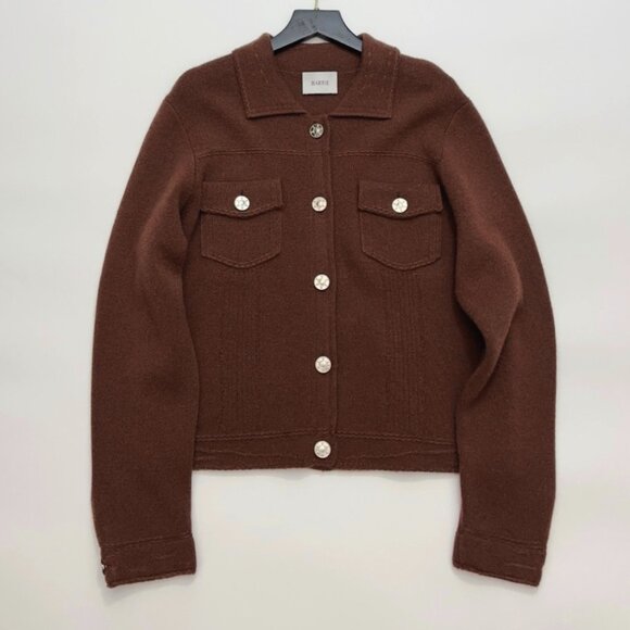 BARRIE Barrie Knitted Jacket - Brown - Picture 5 of 13